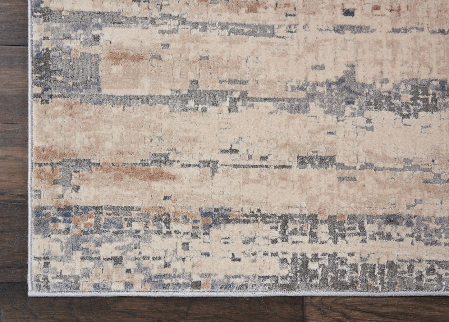 Nourison Rustic Textures 7'10" x 10'6" Beige Grey Modern Indoor Rug