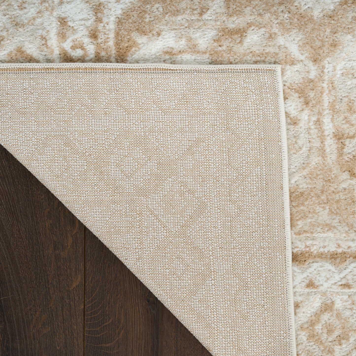 Nourison Dekor 7'10" x 9'10" Cream Beige Vintage Indoor Rug