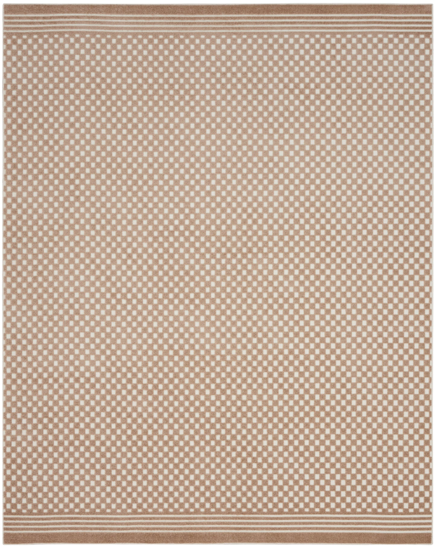 Nourison Care Free 9'2" x 12' Brown Modern Indoor Rug