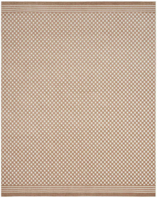 Nourison Care Free 9'2" x 12' Brown Modern Indoor Rug