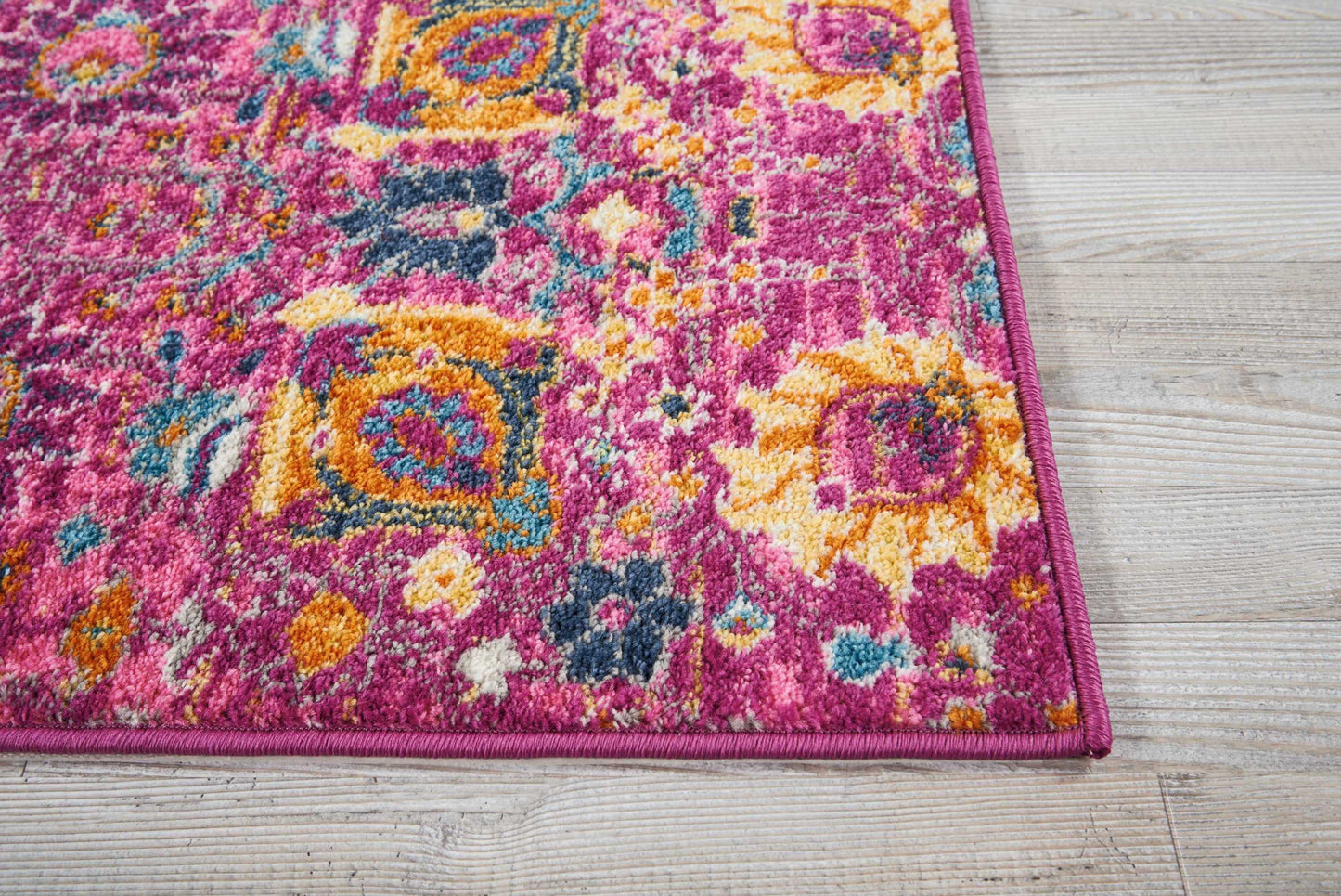 Nourison Passion 1'10" x 2'10" Fuchsia Bohemian Indoor Rug
