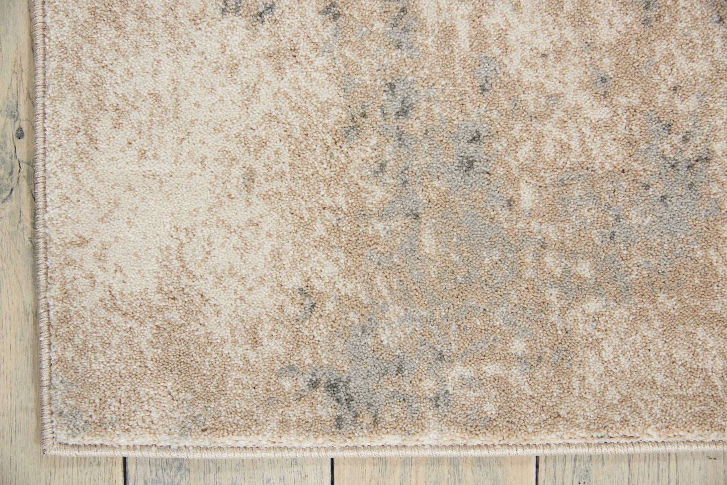 Nourison Maxell 5'3" x 7'3" Ivory/Teal Modern Indoor Rug