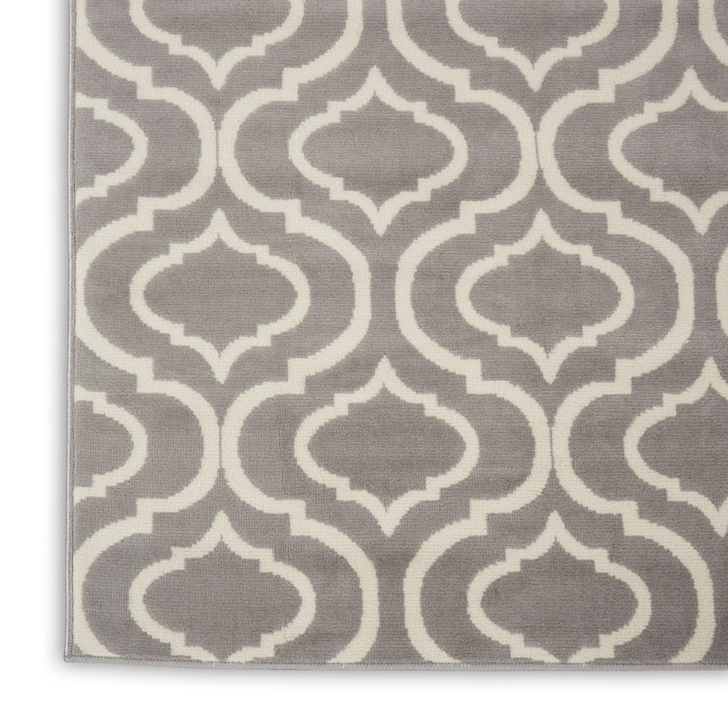 Nourison Jubilant 8'6" x 12' Grey Contemporary Indoor Rug