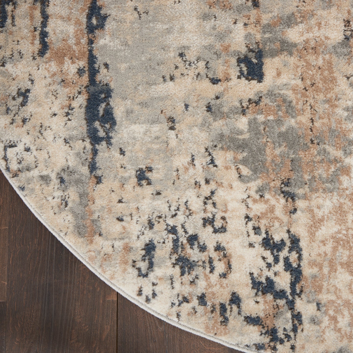 Nourison Quarry 6' x 9' Oval Beige Grey Modern Indoor Rug