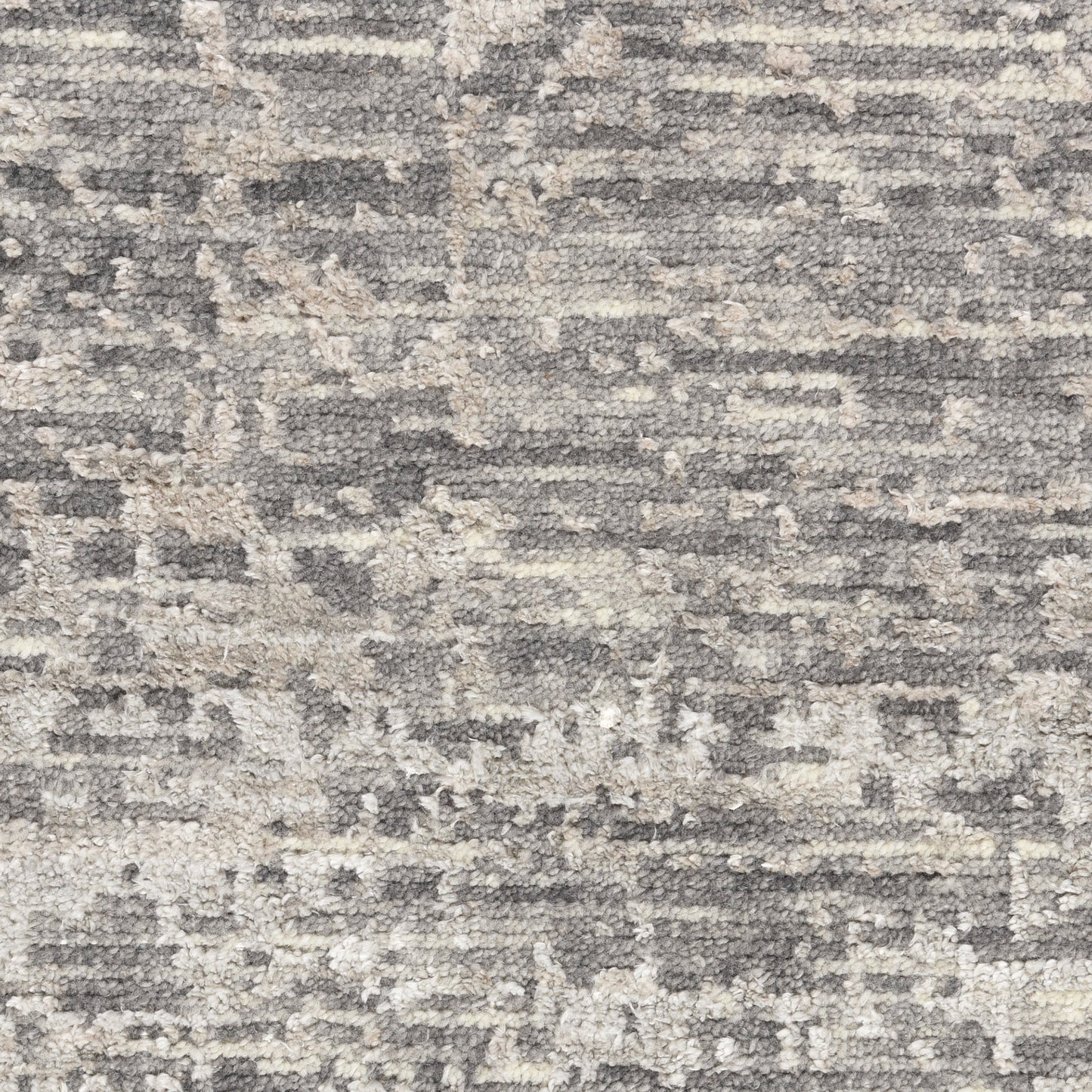 Nourison Luna 9'9" x 13'9" Grey Silver Modern Indoor Rug