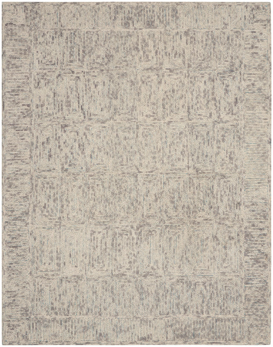 Nourison Colorado 8'3" x 11'6" Ivory Grey Teal Modern Indoor Rug