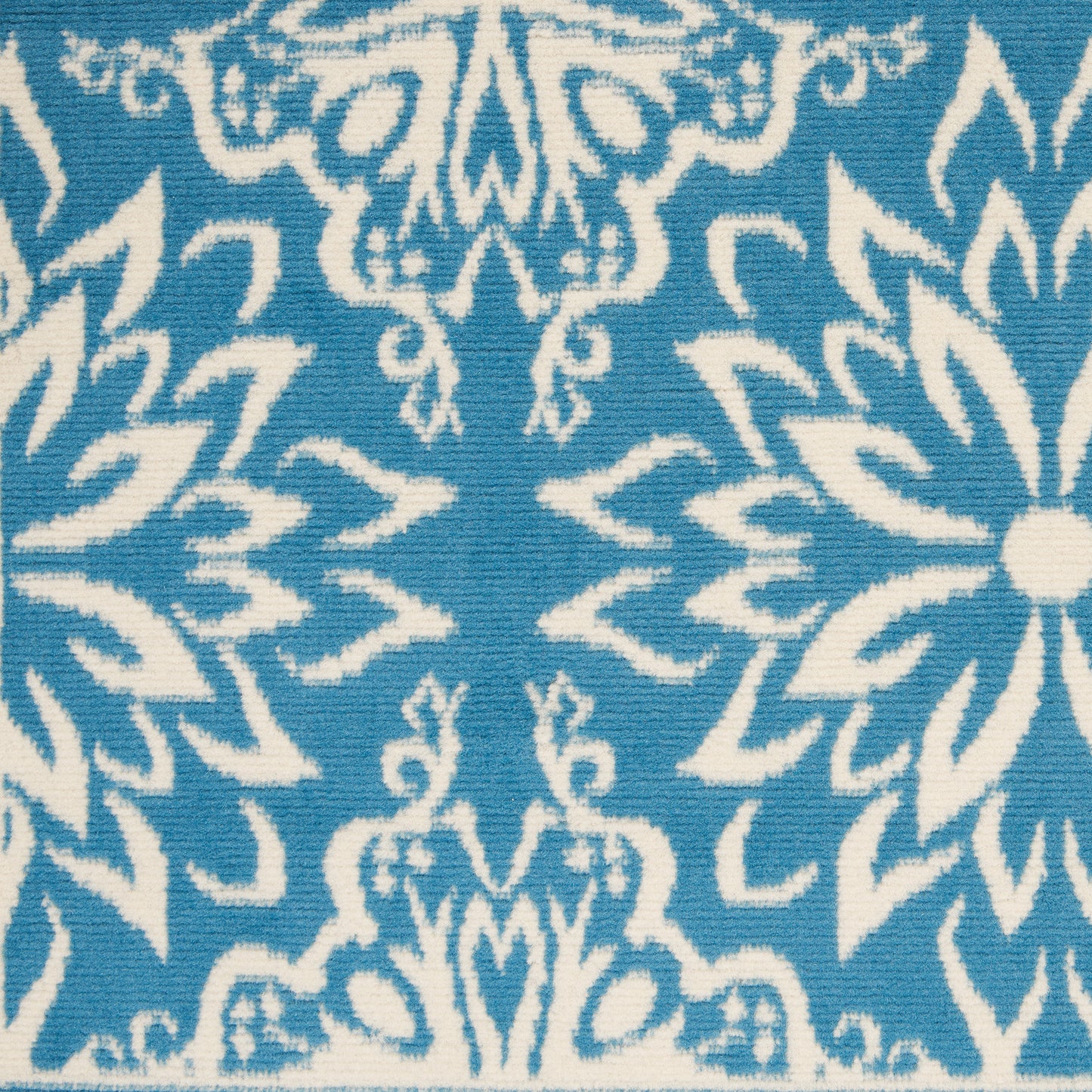 Nourison Jubilant 4' x 6' Ivory Blue Farmhouse Indoor Rug