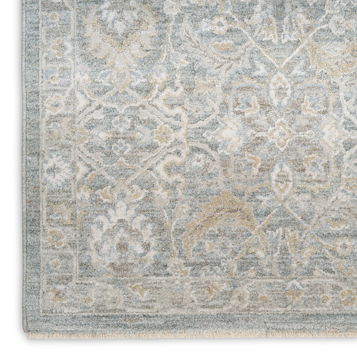 Nourison Envy 5'3" x 7'10" Blue Silver Vintage Indoor Rug