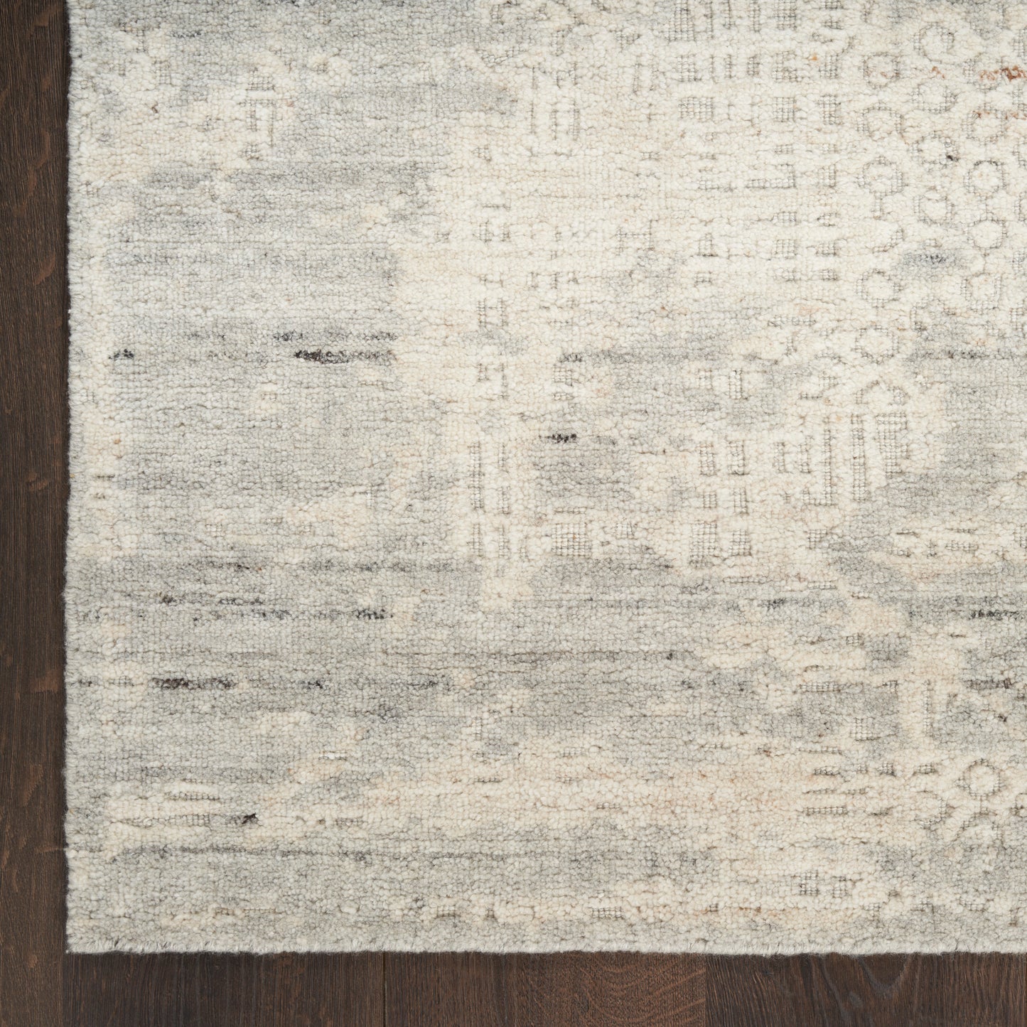 Nourison Harmony 7'9" x 9'9" Ivory Grey Modern Indoor Rug