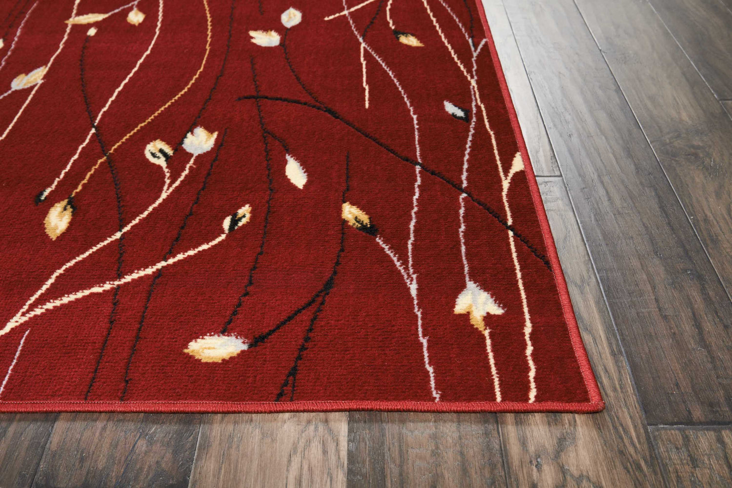 Nourison Grafix 7'10" x 9'10" Red Contemporary Indoor Rug