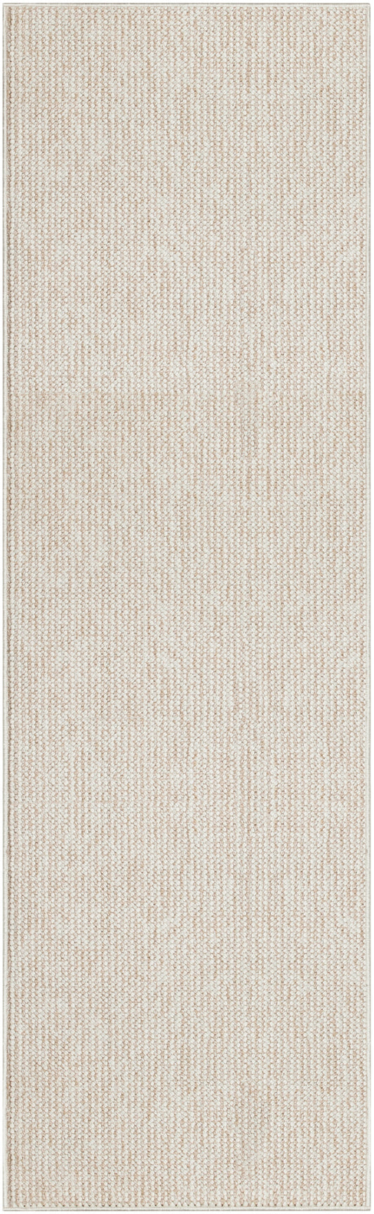 Nourison Natural Texture 2' x 6' Ivory Beige Farmhouse Indoor Rug