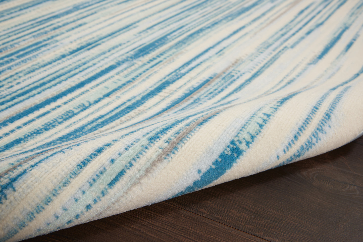 Nourison Jubilant 5'3" x 7'3" Blue Modern Indoor Rug