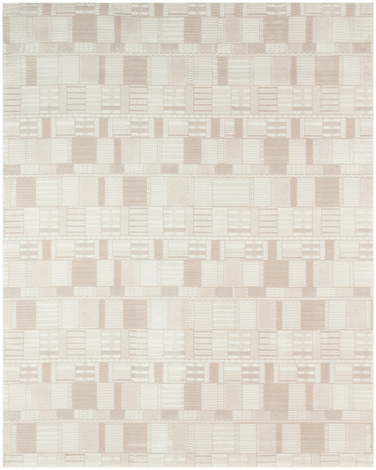 Nourison Nordic 8' x 10' Ivory Beige Modern Indoor Rug