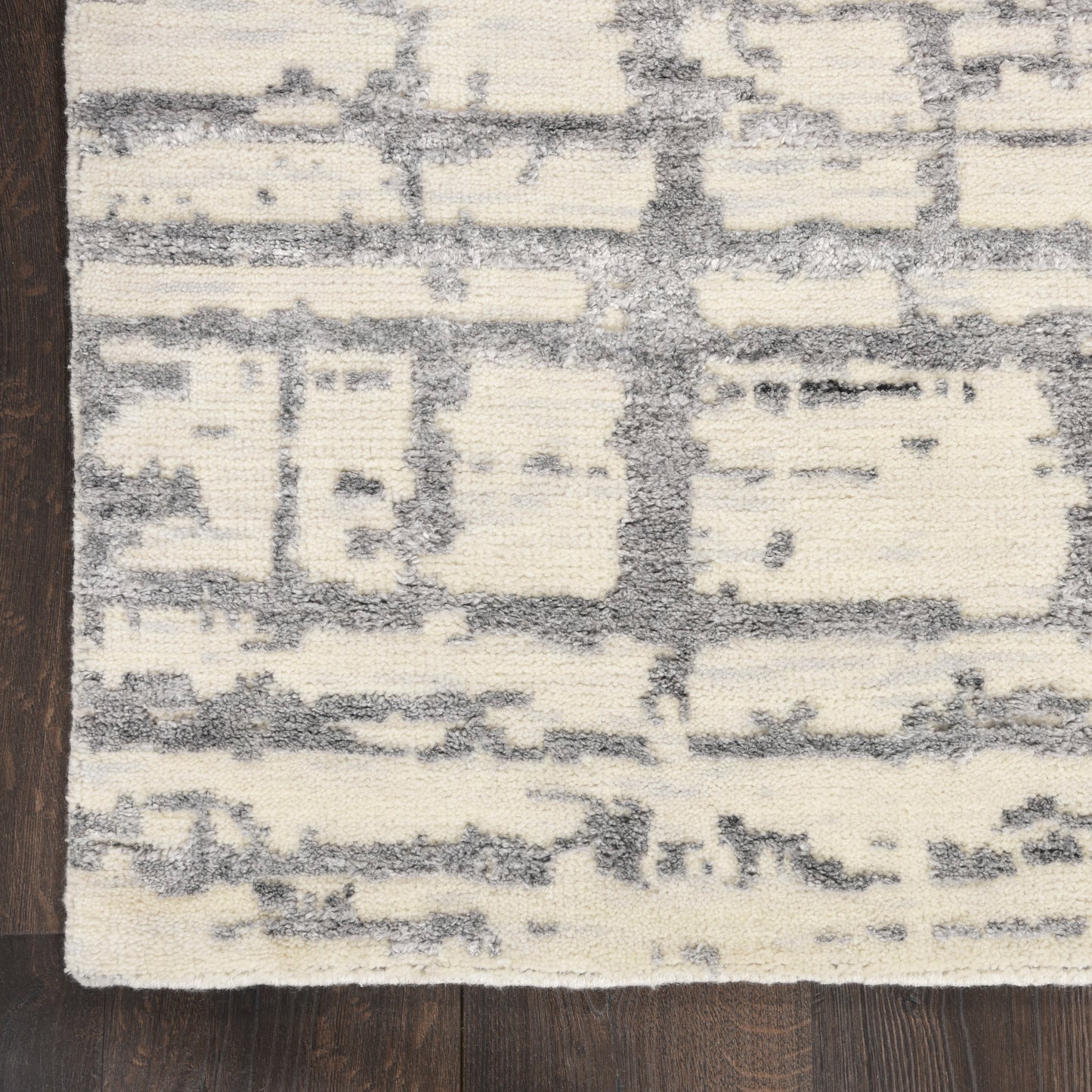 Nourison Luna 8'6" x 11'6" Ivory Grey Modern Indoor Rug