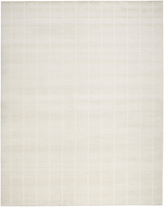 Nourison Serenity Home 7'10" x 9'10" Ivory Modern Indoor Rug