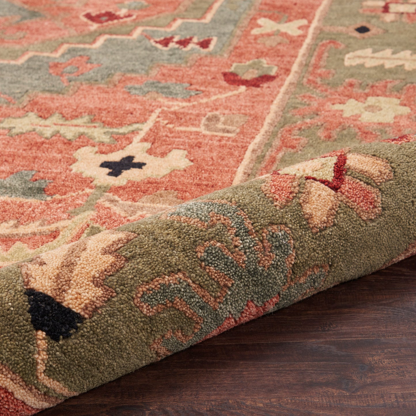Nourison Tahoe 7'9" x 9'9" Rust Traditional Indoor Rug