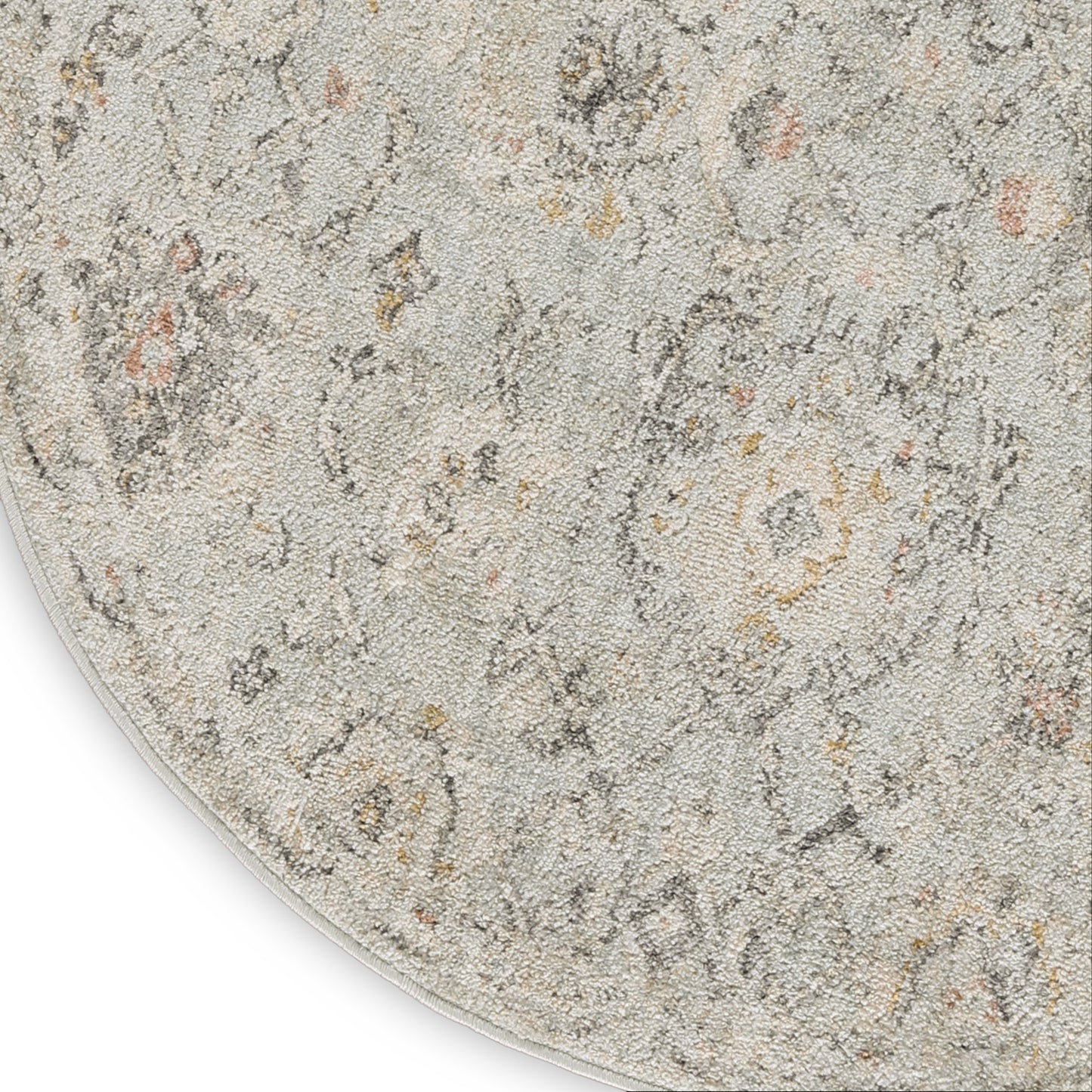 Nourison Oushak Home 7'10" x Round Mint Vintage Indoor Rug