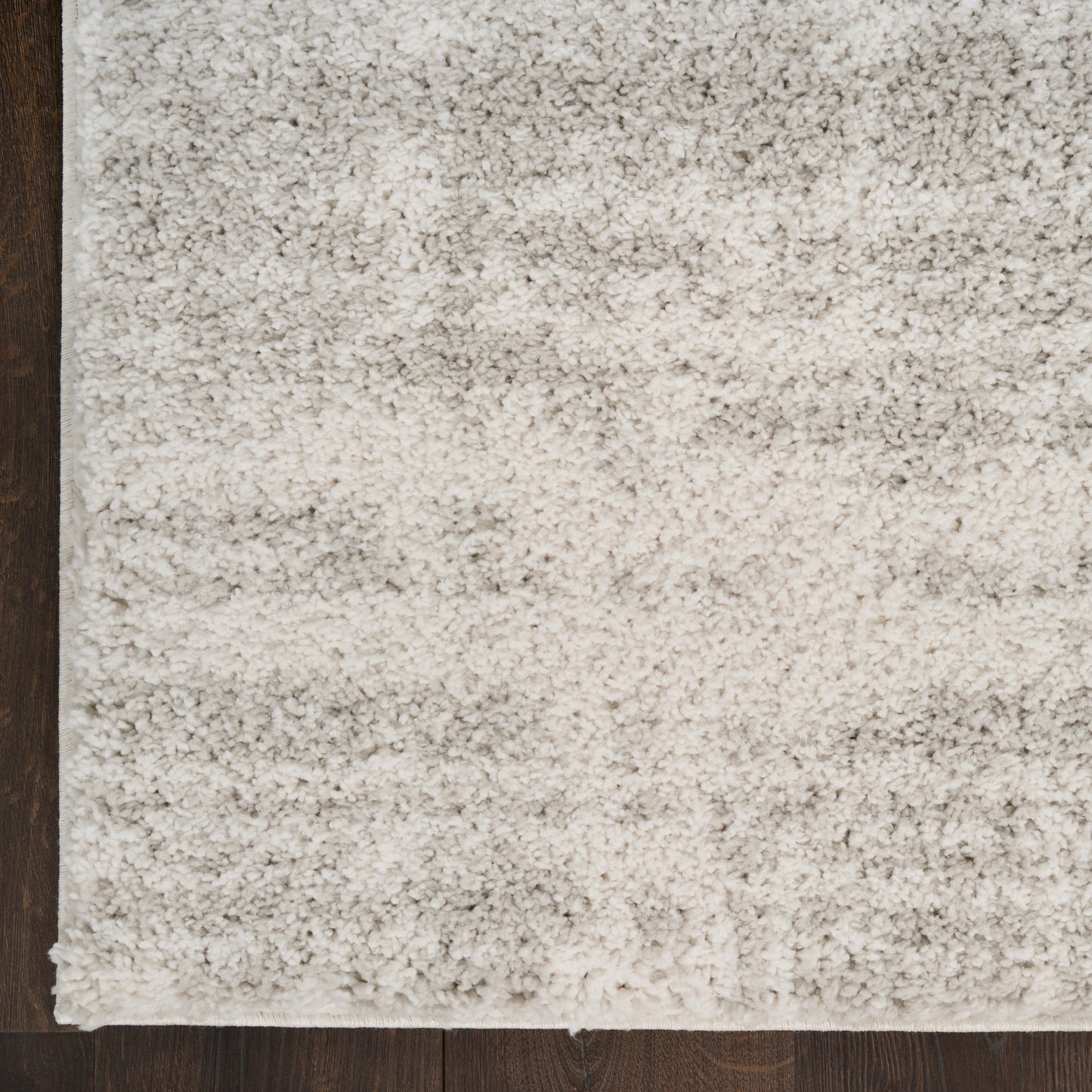 Nourison Modern Shag 3'11" x 5'11" Ivory Grey Modern Indoor Rug