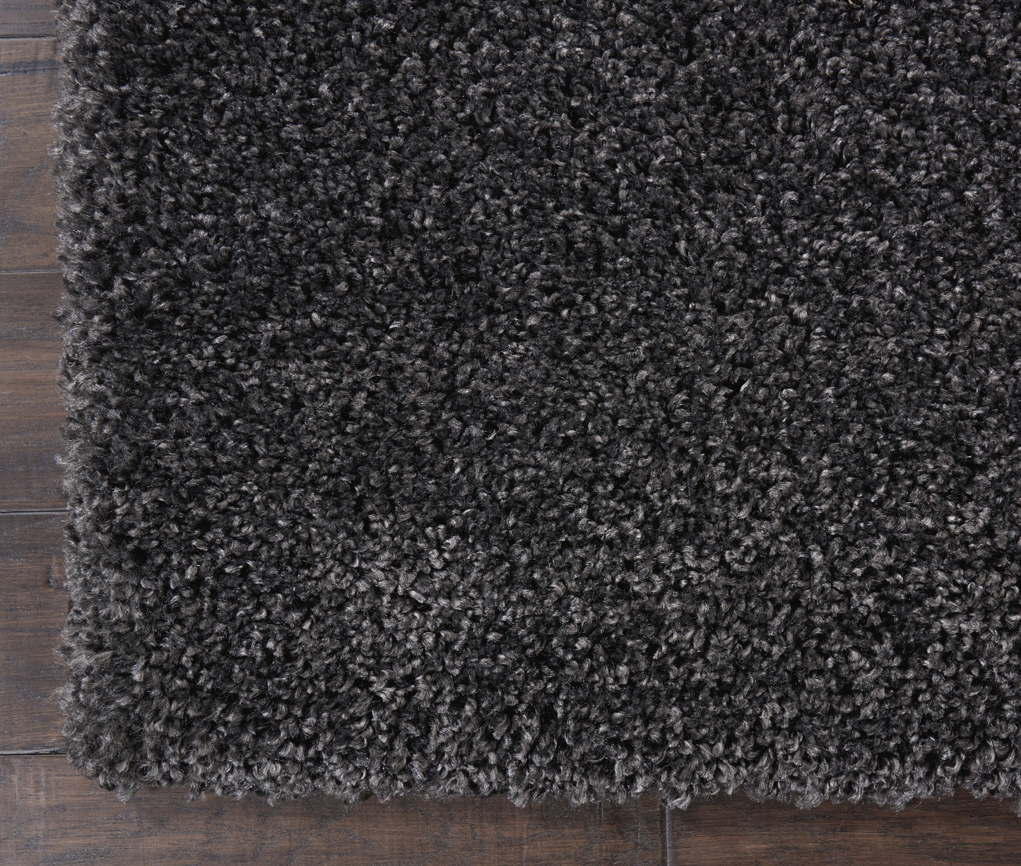 Nourison Malibu Shag 3' x 5' Dark Grey Shag Indoor Rug