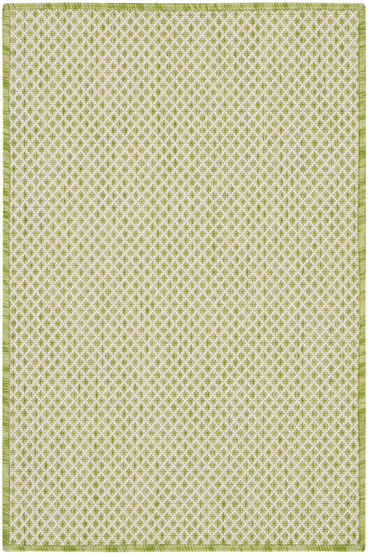 Nourison Courtyard 2' x 3' Ivory Green Modern Rug