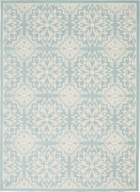 Nourison Jubilant 4' x 6' Ivory Green Farmhouse Indoor Rug