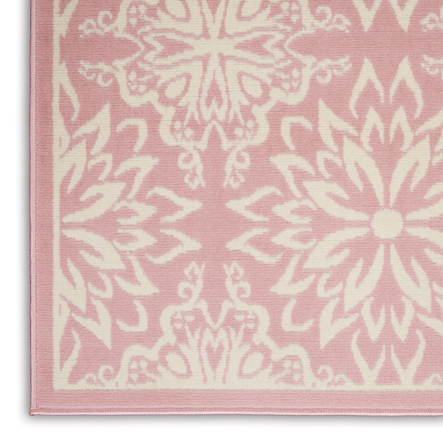 Nourison Jubilant 6' x 9' Ivory Pink Farmhouse Indoor Rug