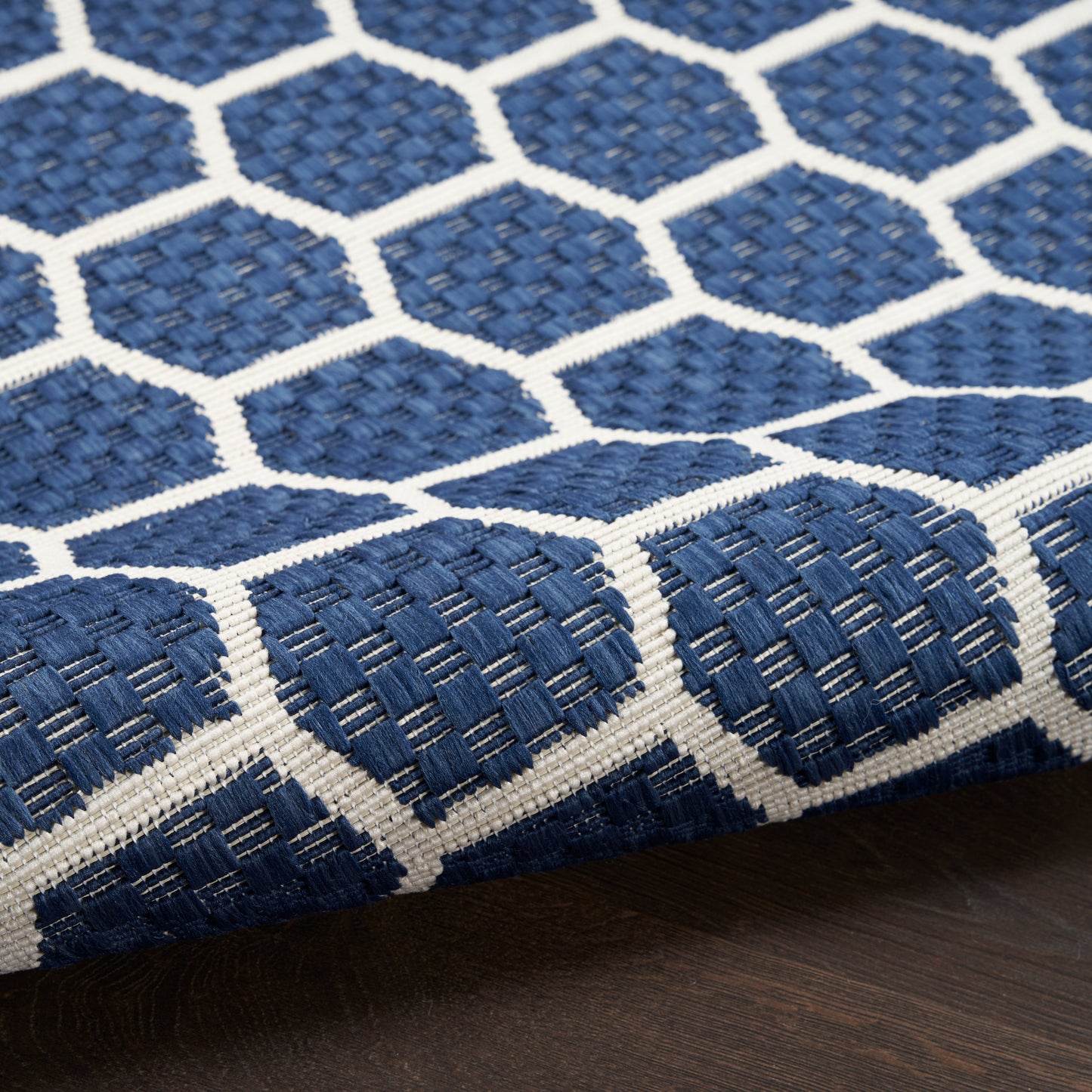 Nourison Twist Reversible 5' x 7' Navy Modern Rug
