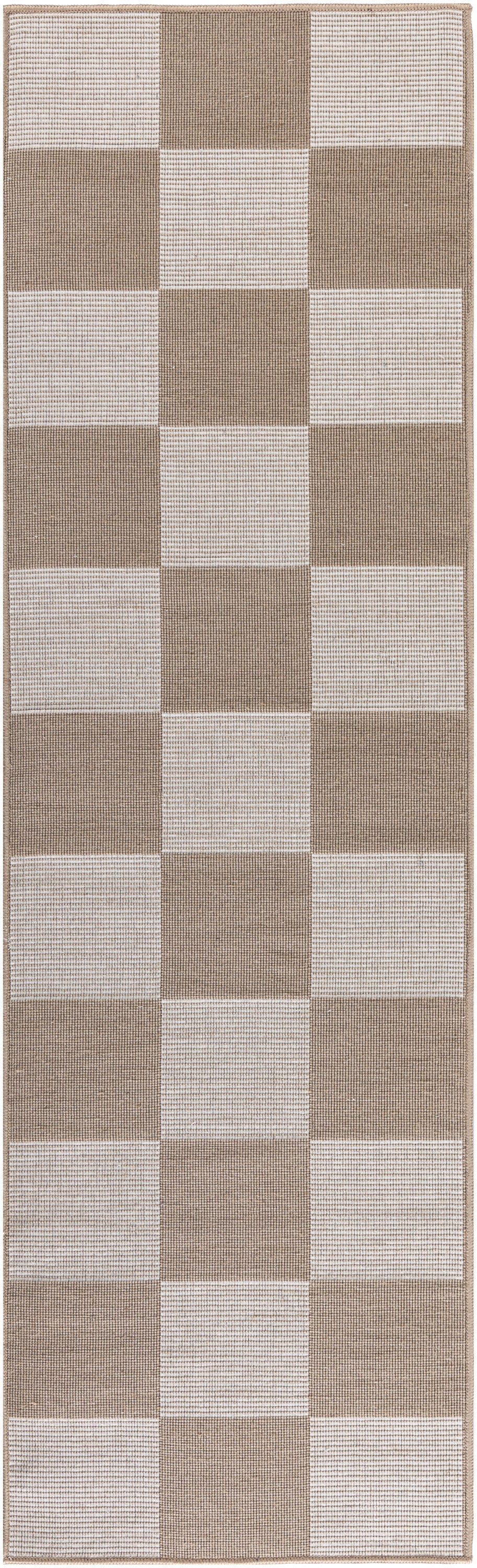 Nourison Washable Modern Jute 2'3" x 7'6" Natural Ivory Modern Indoor Rug