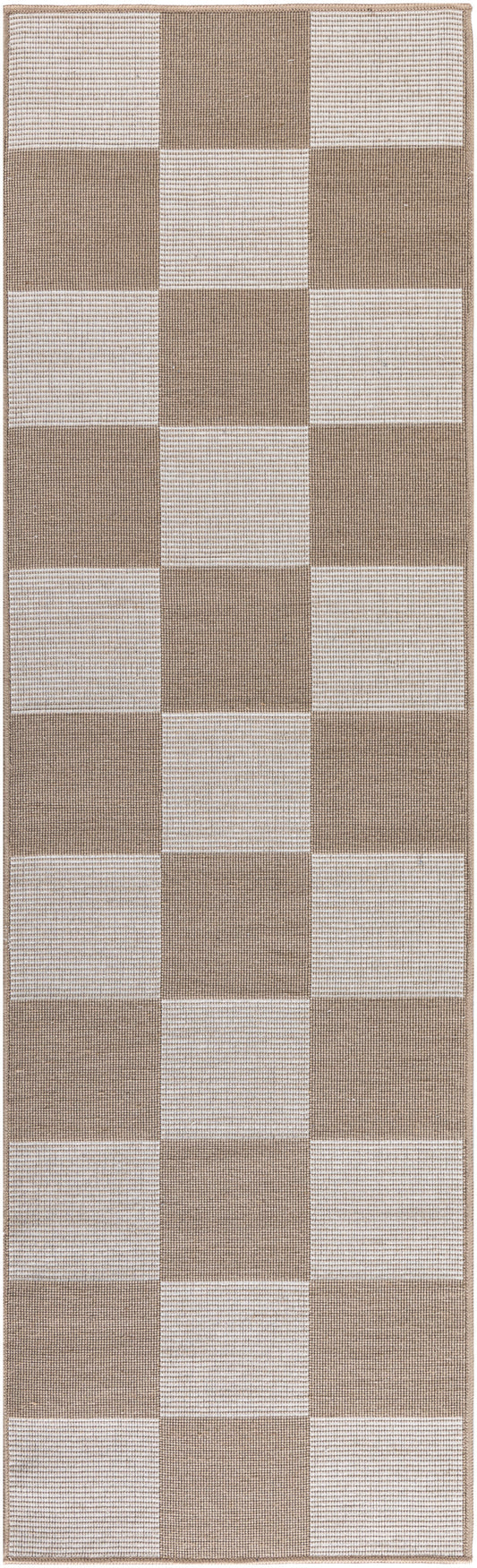 Nourison Washable Modern Jute 2'3" x 7'6" Natural Ivory Modern Indoor Rug