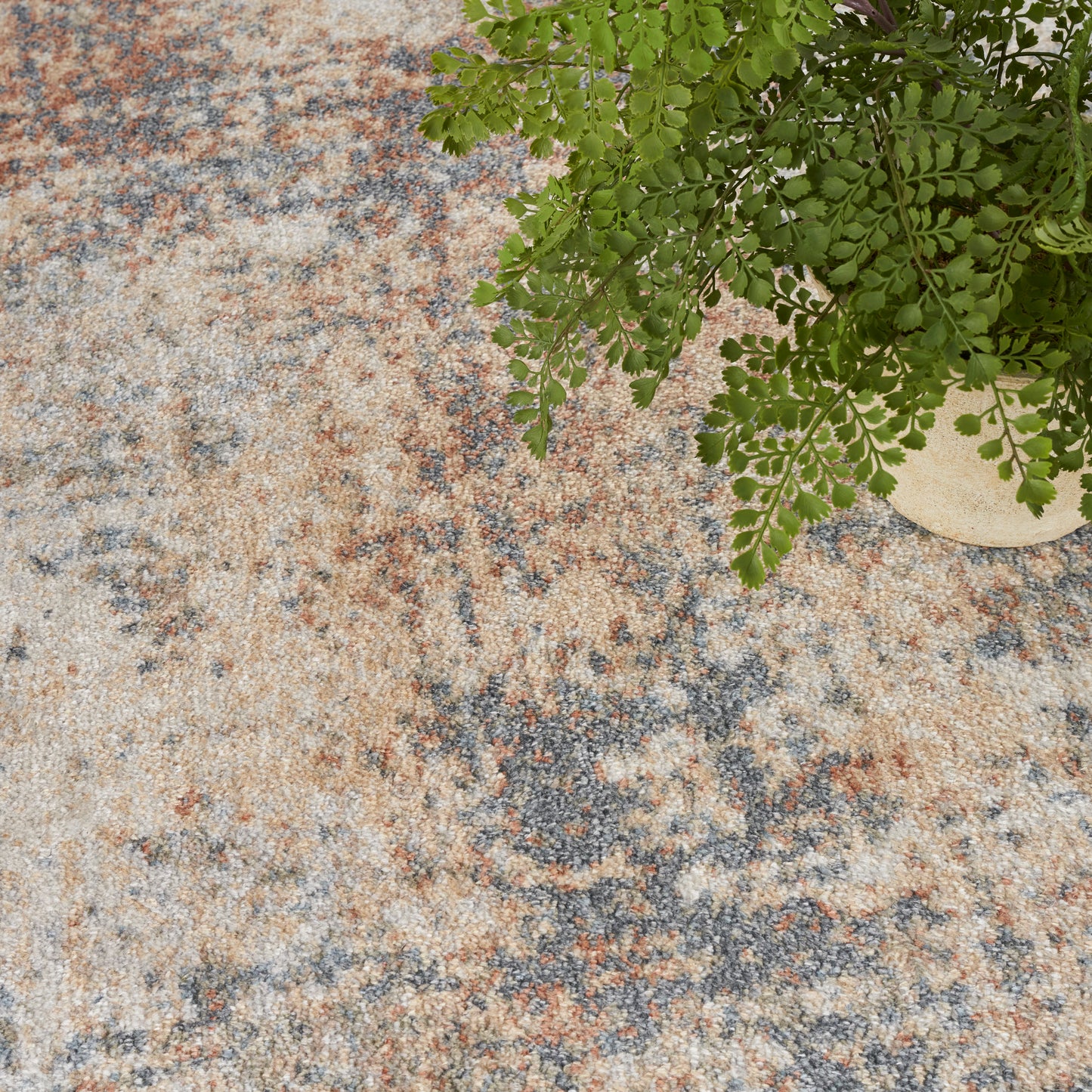 Nourison Astra Machine Washable 5'3" x 7' Multicolor Modern Indoor Rug