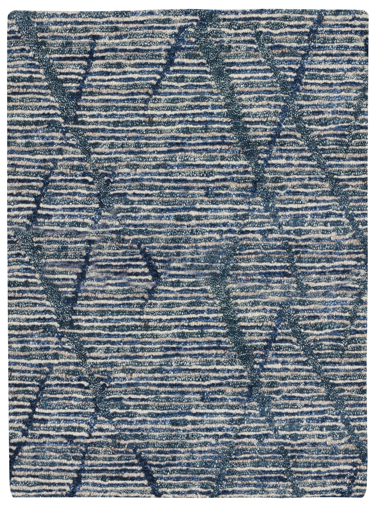 Nourison Ocean 2' x 3' Indigo Modern Indoor Rug