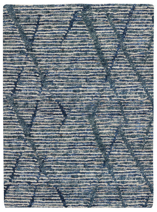 Nourison Ocean 2' x 3' Indigo Modern Indoor Rug