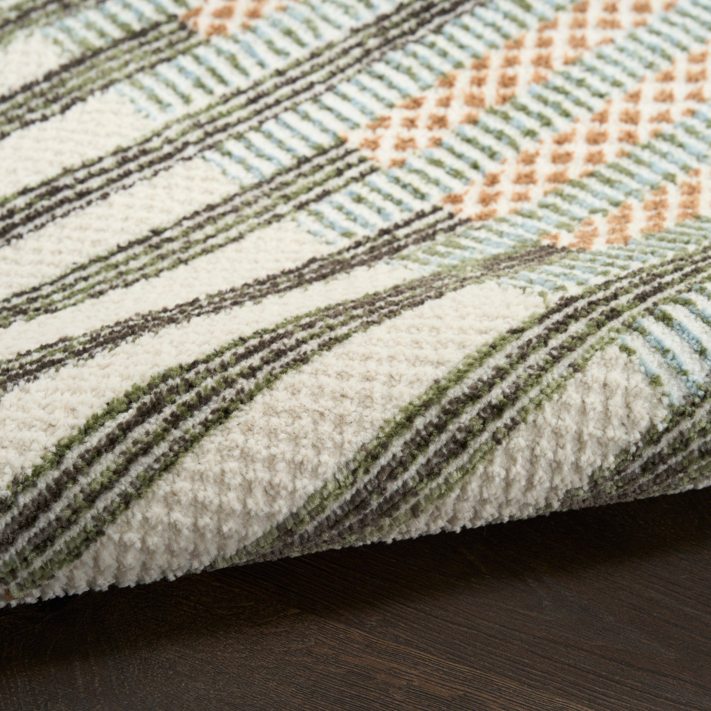 Nourison Nordic 8' x 10' Ivory Multicolor Modern Indoor Rug