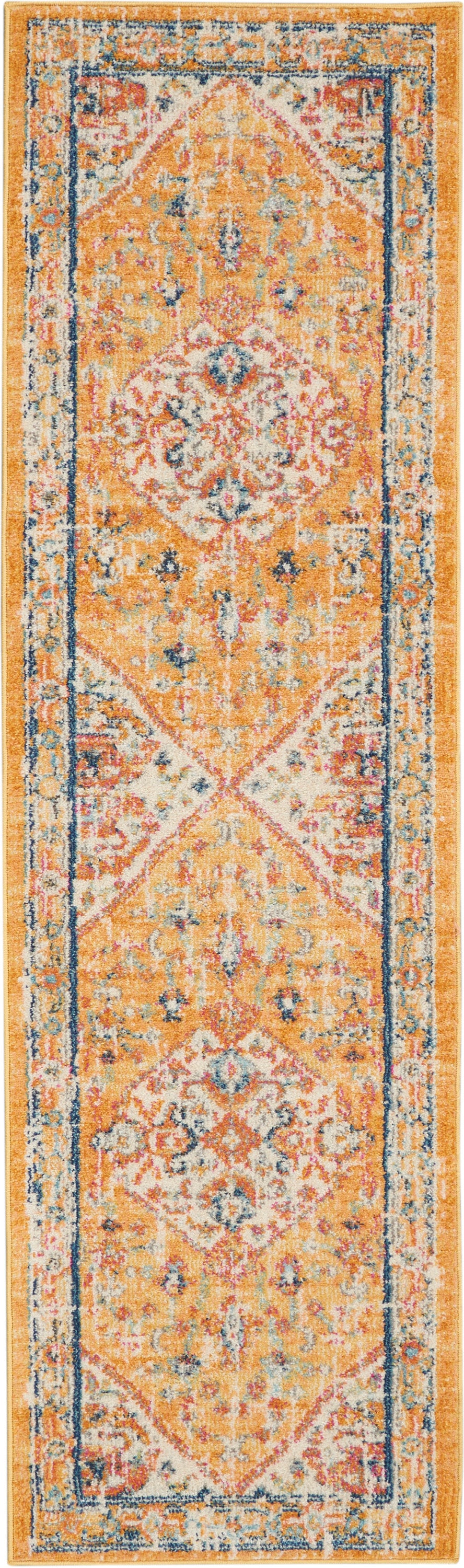 Nourison Passion 2'2" x 7'6" Ivory/Yellow Bohemian Indoor Rug
