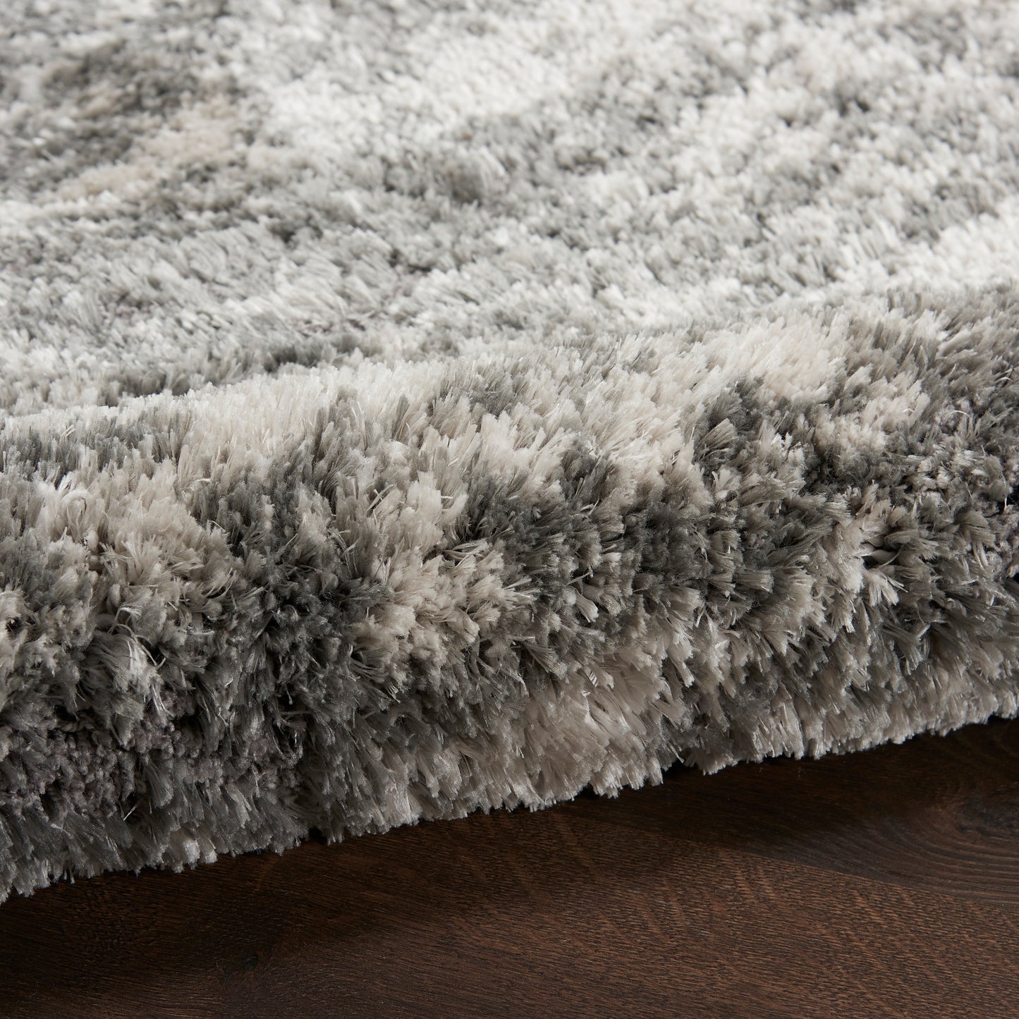 Nourison Dreamy Shag 6'7" x 9'2" Charcoal Grey Shag Indoor Rug