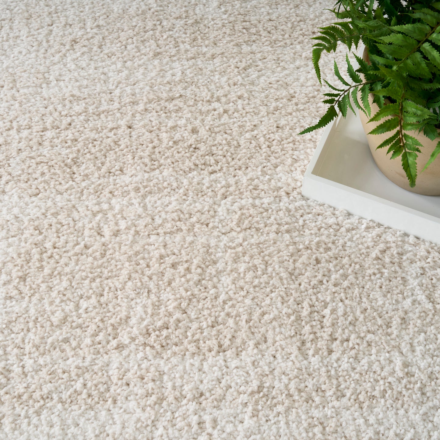 Nourison Modern Shag 5'3" x 7' Ivory Beige Modern Indoor Rug