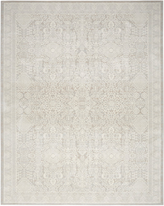 Nourison Eco Cycle 6' x 9' Silver Ivory Vintage Indoor Rug