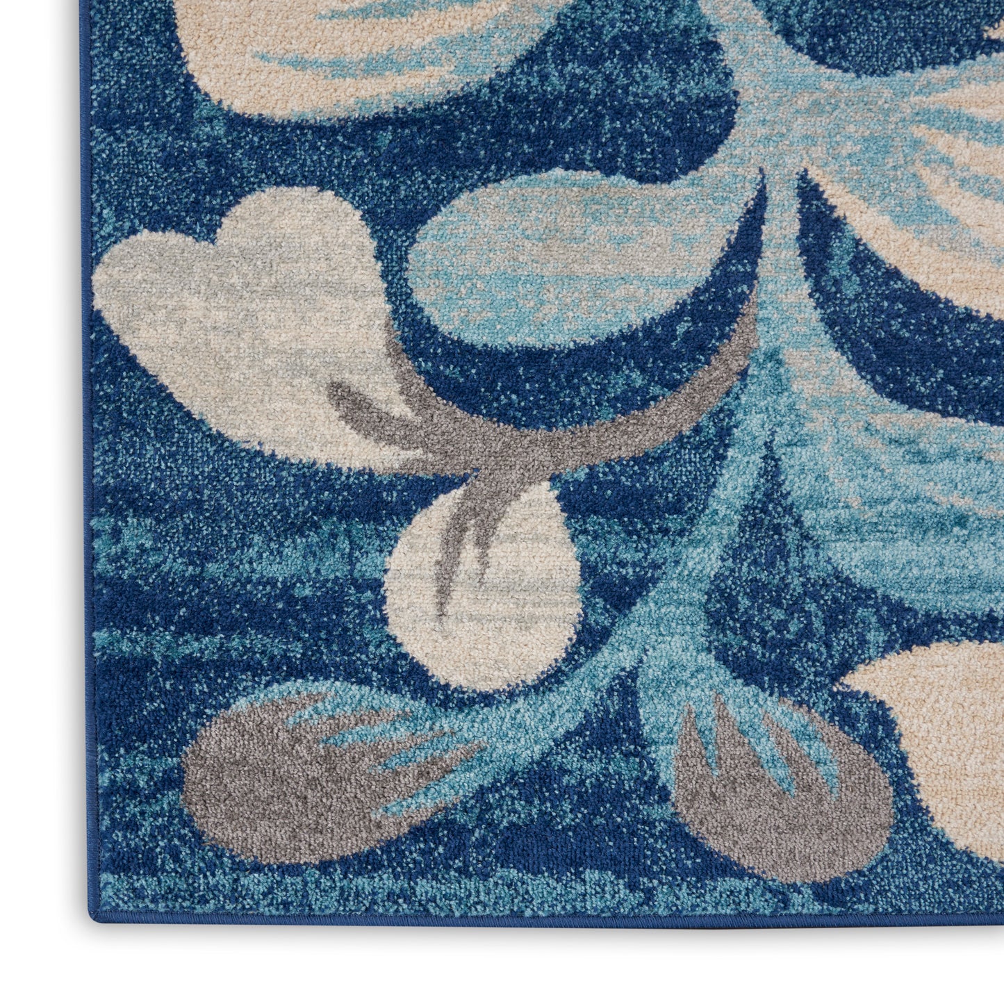 Nourison Tranquil 8' x 10' Navy Farmhouse Indoor Rug