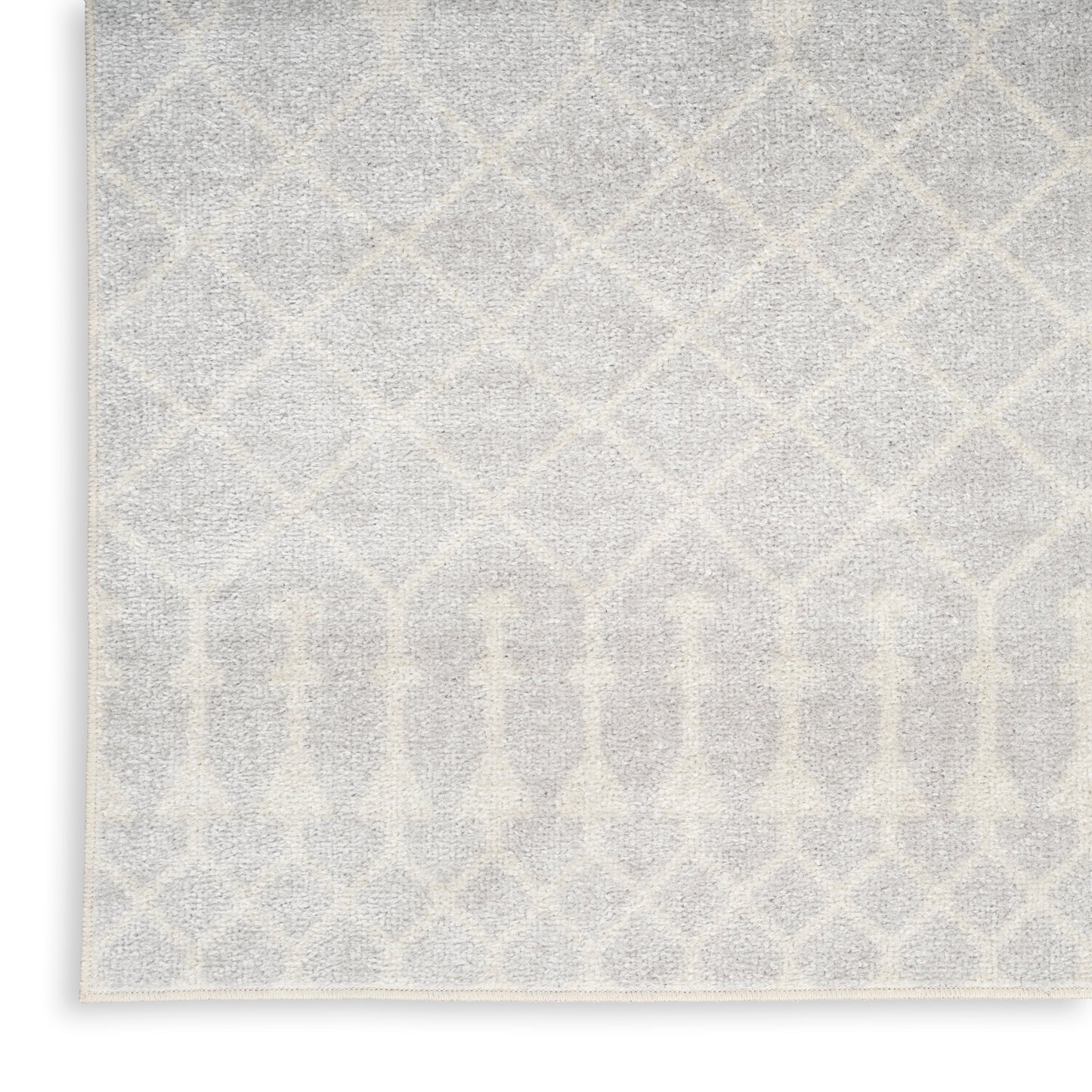 Nourison Astra Machine Washable 9' x 12' Grey Bohemian Indoor Rug