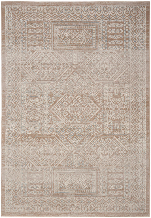 Nourison Lillian 5'3" x 7'3" Beige Cream Bohemian Indoor Rug