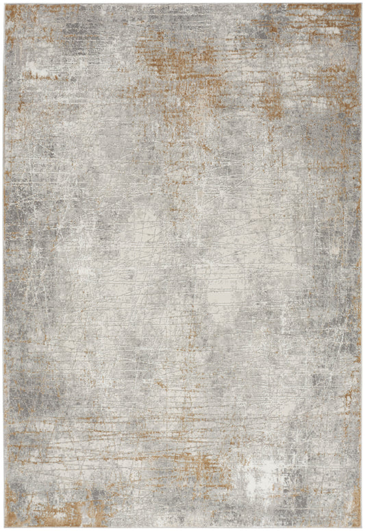 Nourison Home Texture 7'10" x 9'10" Grey Beige Modern Indoor Rug