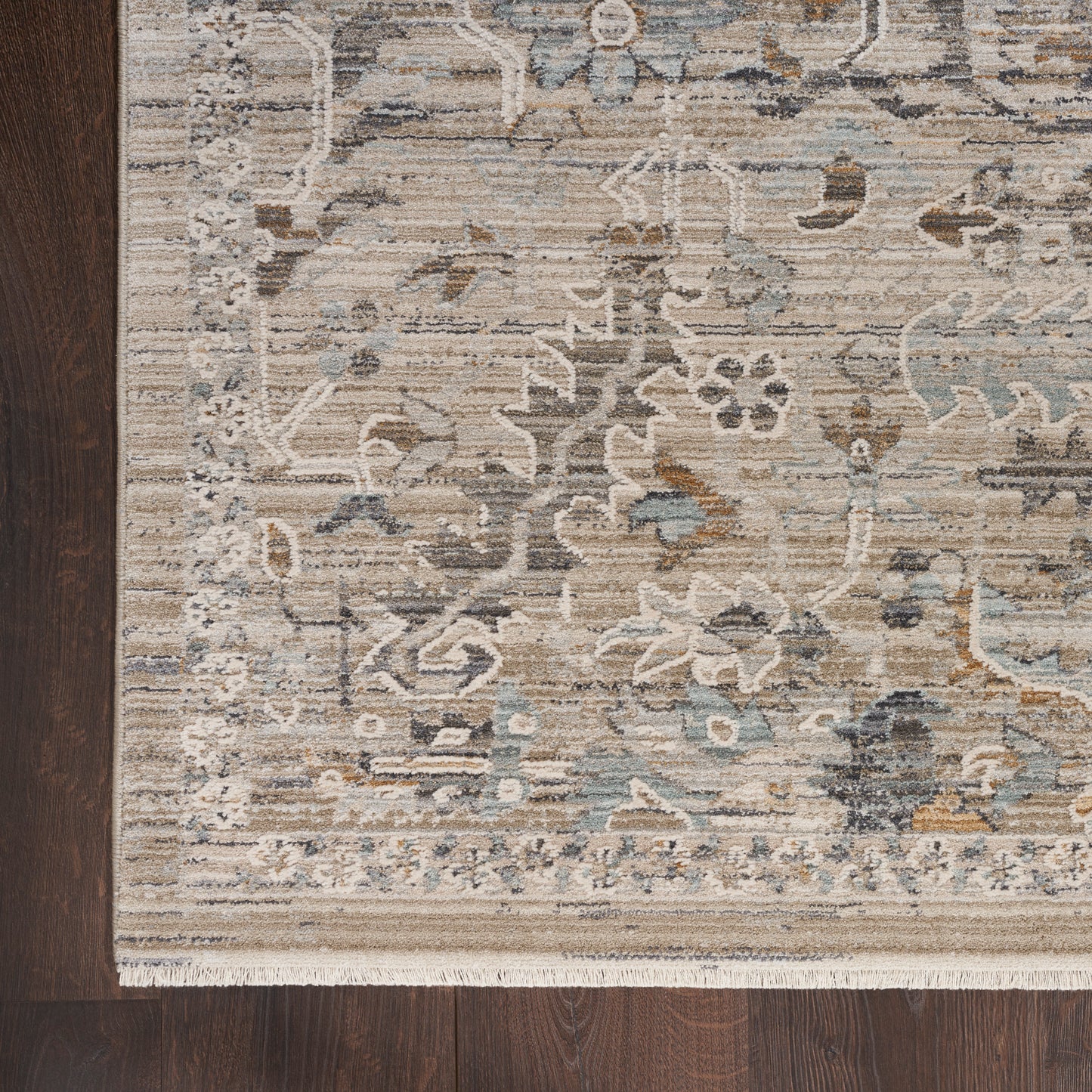 Nourison Lynx 2'6" x 4'6" Ivory Taupe Vintage Indoor Rug