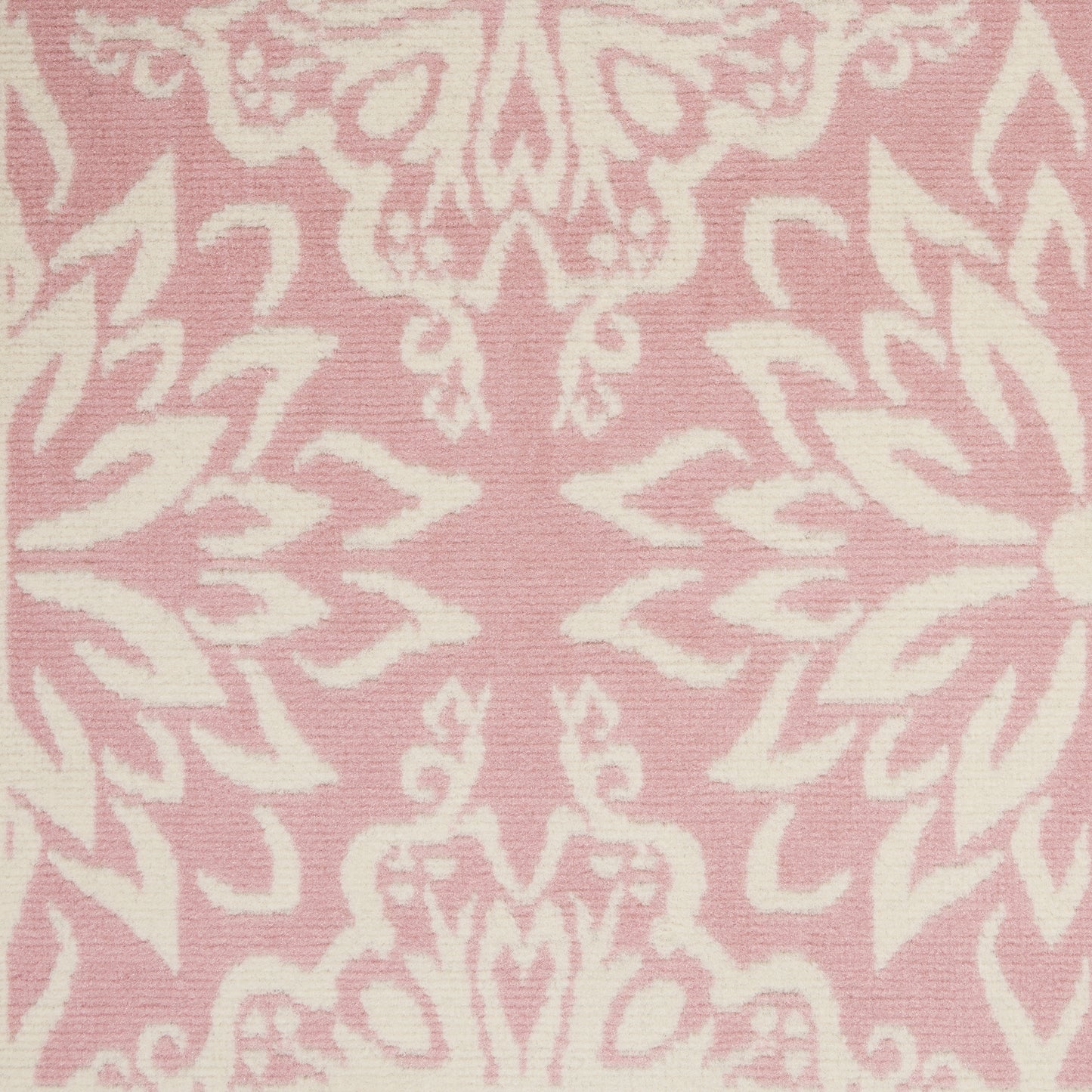 Nourison Jubilant 4' x 6' Ivory Pink Farmhouse Indoor Rug