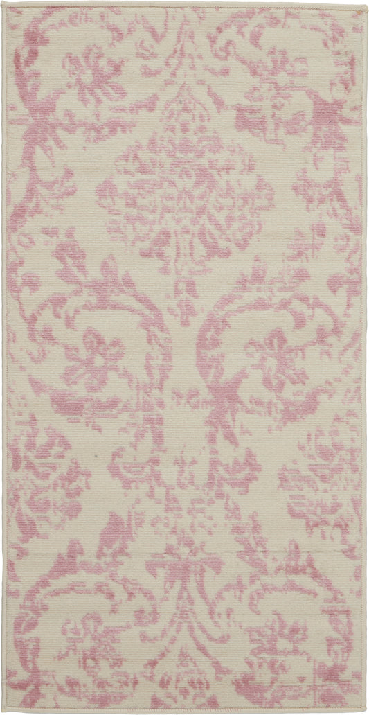 Nourison Jubilant 2' x 4' Ivory Pink Vintage Indoor Rug