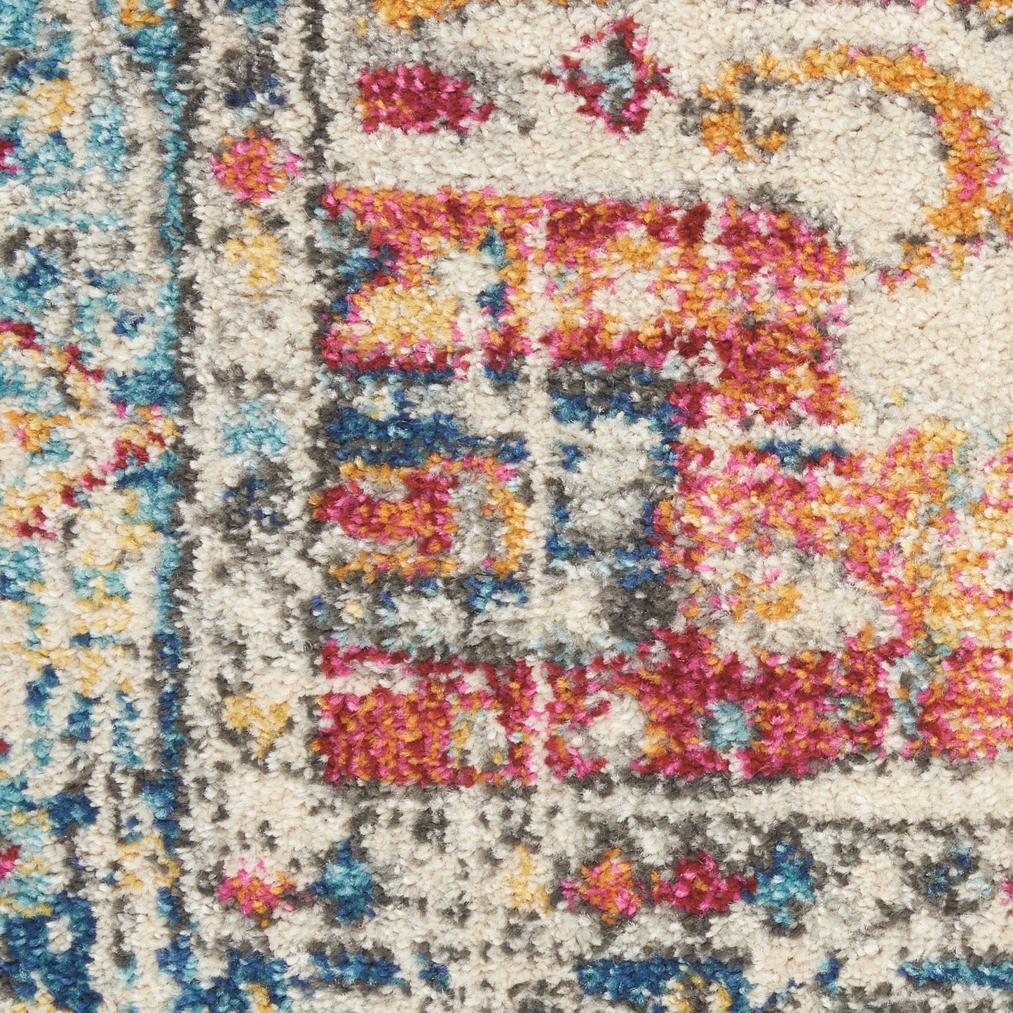 Nourison Passion 6'7" x 9'6" Ivory/Light Blue Bohemian Indoor Rug