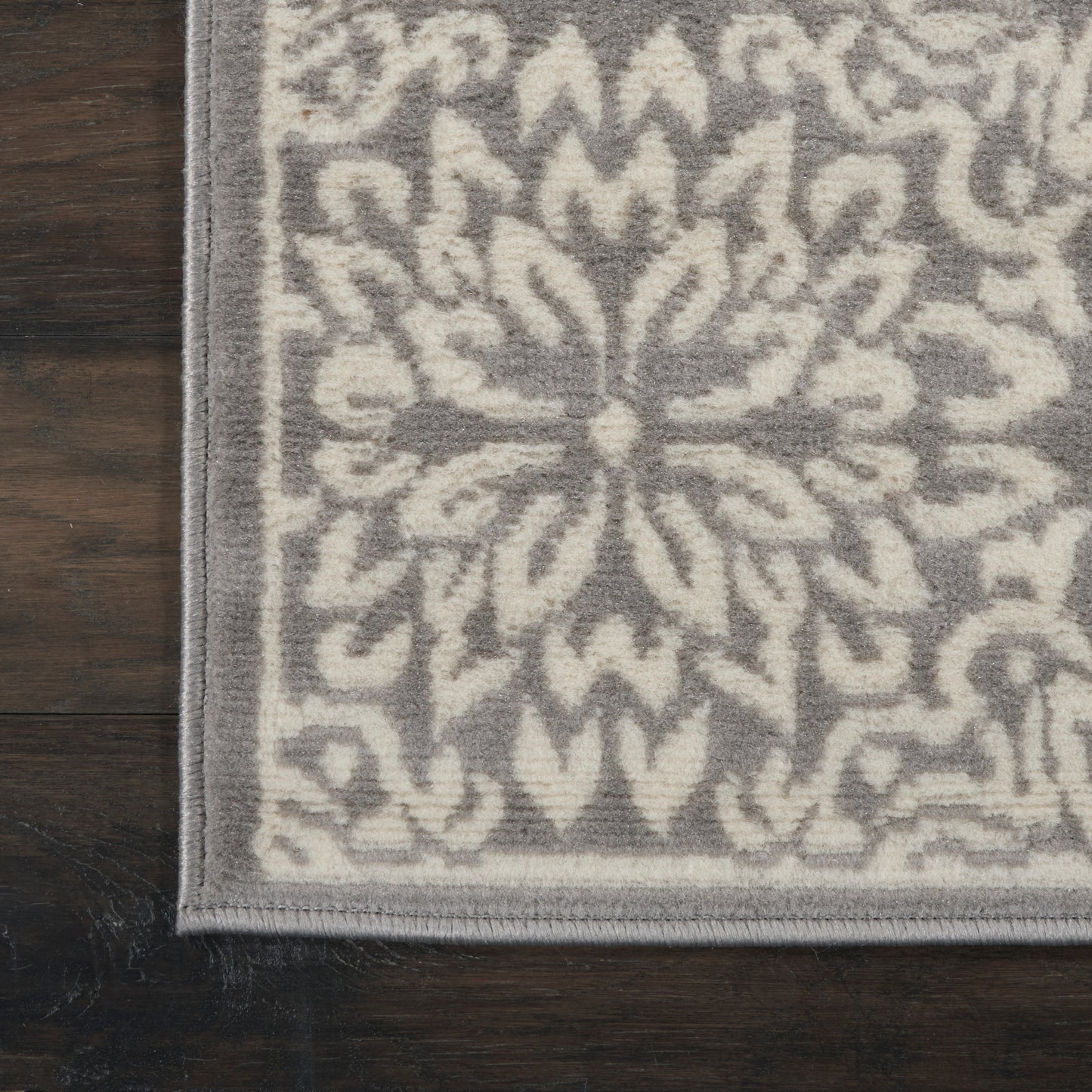 Nourison Jubilant 2' x 4' Ivory/Grey Farmhouse Indoor Rug