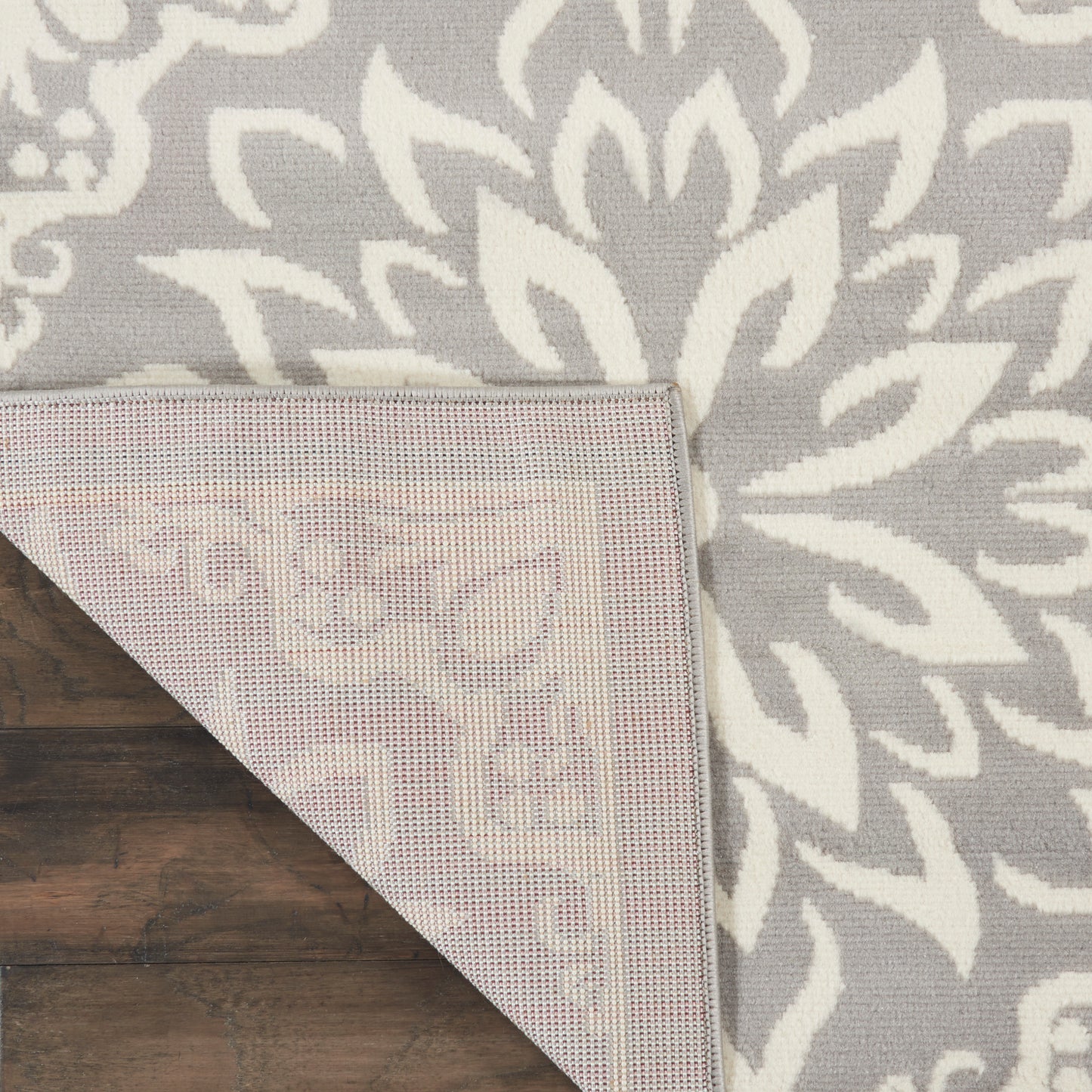 Nourison Jubilant 7'10" x 9'10" Ivory/Grey Farmhouse Indoor Rug