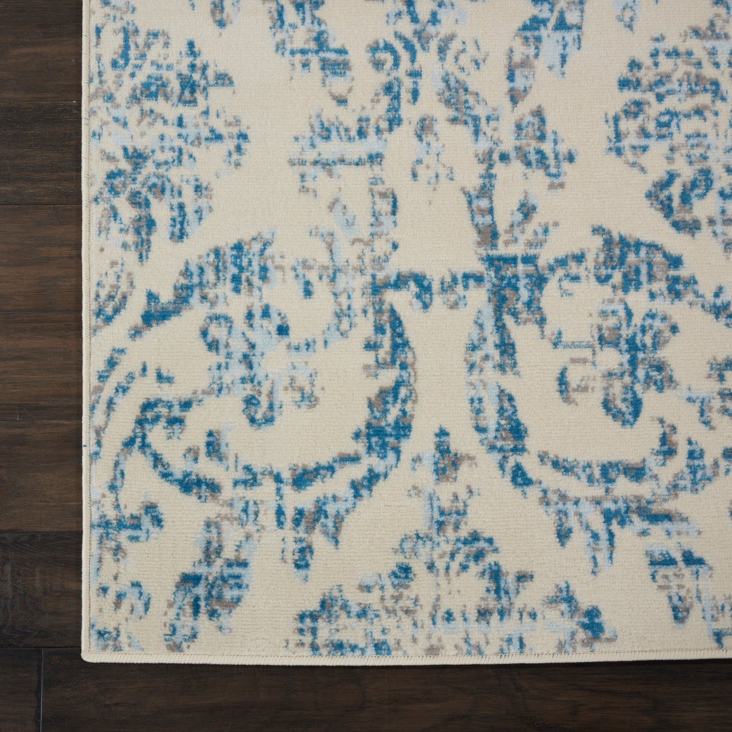 Nourison Jubilant 7'10" x 9'10" Ivory Blue Vintage Indoor Rug