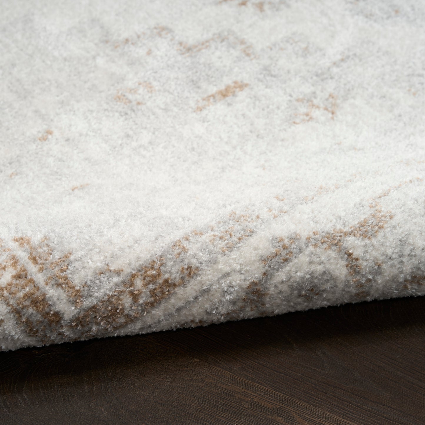 Nourison Astra Machine Washable 4' x 6' Grey Vintage Indoor Rug