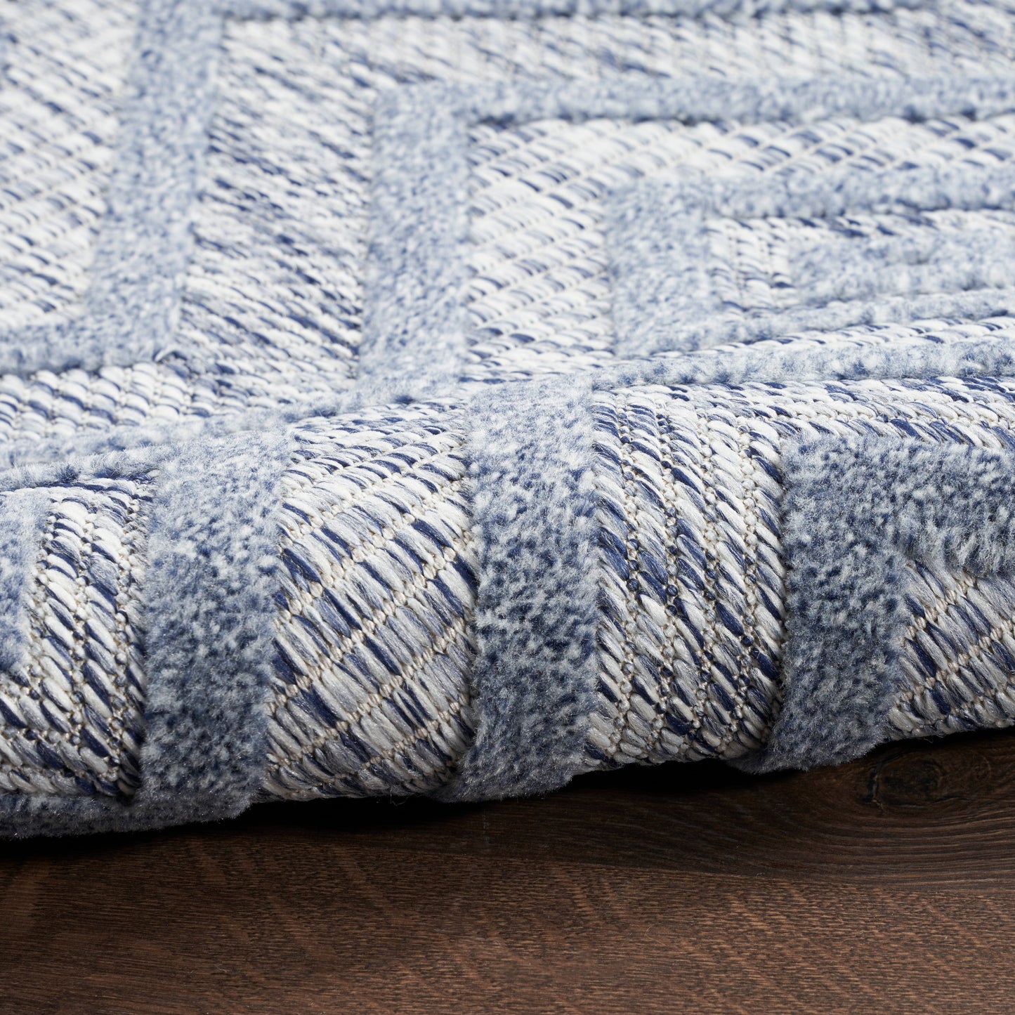 Nourison Versatile 6' x 9' Denim Blue Modern Rug